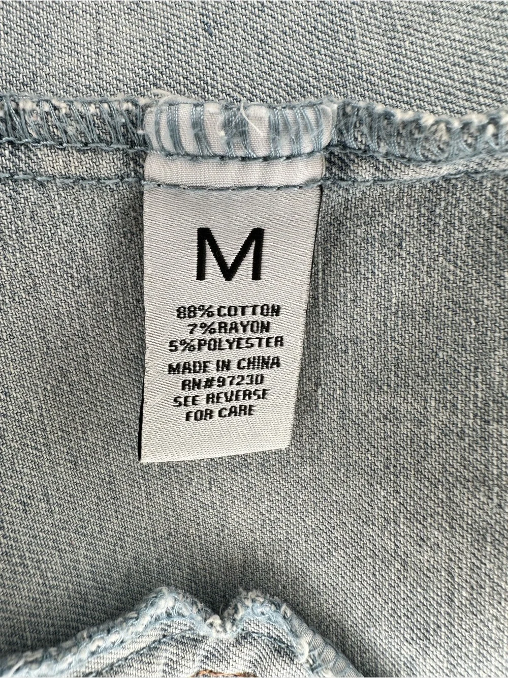 Almost Famous Distressed Jean Jacket - Picture 5 of 7